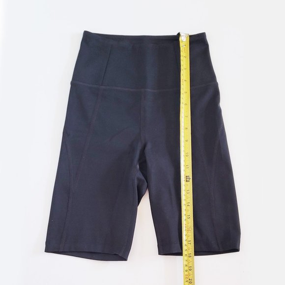 Girlfriend Collective Black Dylan Bra & RPET High-Rise Bike Shorts Set - Size XS - Picture 13 of 15